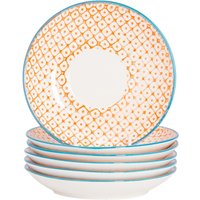 Hand Printed Cappuccino Saucers 14.5cm Pack 12