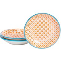 Hand Printed Sauce Dishes 10cm Pack 3