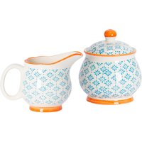 Hand Printed Milk & Sugar Set