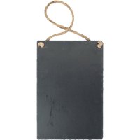 Slate Hanging Notice Board 20 x 30cm Natural x 30 cm