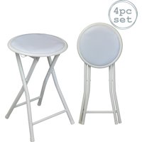 Padded Folding Stools Pack 4