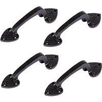 Hammer and Tongs Rustic Arrowhead Door Handle - H155mm - Black - Pack of 4 | Size: 10000mm x 520mm