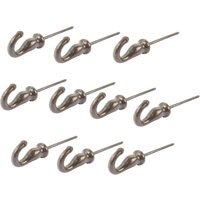 Hammer and Tongs Screw Hook - W20mm x H35mm - Pack of 10 in Grey | Size: 1000mm x 1000mm