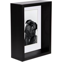 5" x 7" 3D Deep Box Photo Frame 4" x 6" Mount White