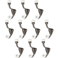 Ceramic Ball Hat & Coat Hook W30mm x H105mm Pack 10 Grey 1000mm x 1000mm