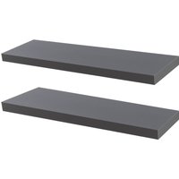 Modern Floating Wall Shelves 80cm Pack 2