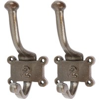 Number 2 Double Wall Hook W50mm x H115mm Raw Pack 2 1000mm x 1000mm