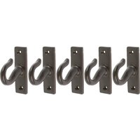 Hammer and Tongs Hanging Hook - W20mm x H70mm - Pack of 5 in Black | Size: 1000mm x 1000mm