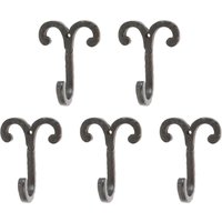 Hammer and Tongs Wire Coat Hook - W70mm x H90mm - Black - Pack of 5 | Size: 1000mm x 1000mm