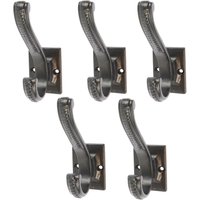 Square Back Scroll Hat & Coat Hook W35mm x H100mm Pack 5 1000mm x 1000mm