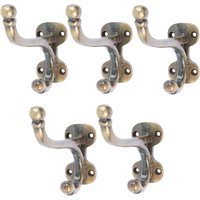 Flat Top Ball End Hat & Coat Hook W35mm x H85mm Pack 5 1000mm x 1000mm