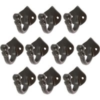 Hammer and Tongs Arrow Head Hook - W35mm x H40mm - Pack of 10 in Black | Size: 1000mm x 1000mm