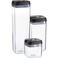 3 Piece Flip Lock Plastic Food Storage Containers Set