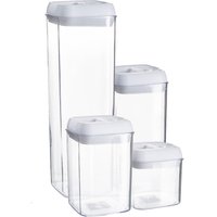 Argon Tableware 14 Piece Flip Lock Plastic Food Storage Containers Set in White