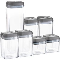 7 Piece Flip Lock Plastic Food Storage Containers Set