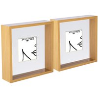 3D Deep Box Photo Frames 8 x 8" 4 x 4" Mount Mount Pack 2