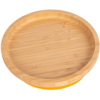 Round Bamboo Suction Plate