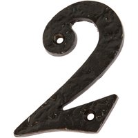 Rustic Iron Numeral Number 2 H85mm