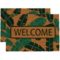 Coir Door Mats 60 x 40cm Banana Leaf Pack 2 cm x 60 cm