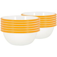 Enamel Bowls 16cm Pack 12 Yellow