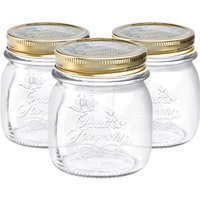 Bormioli Rocco Quattro Stagioni Glass Storage Jars 250ml Pack of 3 in Clear