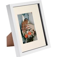 3D Box Photo Frame 8 x 10" 4 x 6" Mount Grey Mount