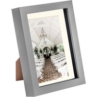 3D Box Photo Frame 5 x 7" 4 x 6" Mount Mount Grey