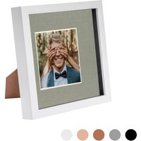 3D Box Photo Frame 8 x 8" 4 x 4" Mount Mount