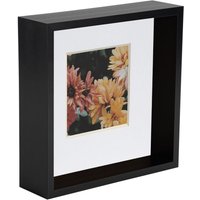 3D Deep Box Photo Frame 8 x 8" 4 x 4" Mount White Mount