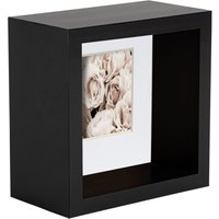 3D Deep Box Photo Frame 4 x 4" 2 x 2" Mount White Mount
