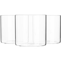 Argon Tableware 6x Scandi Glass Storage Jars - No Lid - 550ml Open Container Glass Jar in Clear