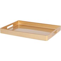 Argon Tableware Rectangle Serving Trays 34.5 x 25cm Pack of 3 in Gold | Size: 34.5 x 25 cm