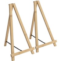 Wooden Table Easels 20cm Pack 3