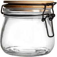 Wooden Clip Lid Storage Jar Seal