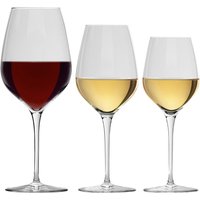 Bormioli Rocco Inalto Tre Sensi Wine Glasses 18pc Set in Clear