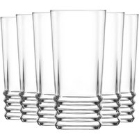 LAV Elegan Highball Glasses - 370ml - Clear - Pack of 12