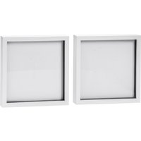 Nicola Spring 3D Box Photo Frames - 20 x 20" - Pack of 2 in White