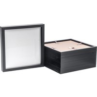 Nicola Spring 3D Box Photo Frames - 10 x 10" - Pack of 5 in Black