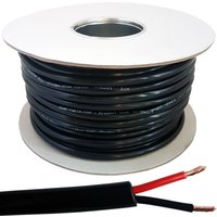 Loops 100m Outdoor Garden Speaker Wire Cable 1.5mm ² Stranded OFC Copper Flex Reel 100V