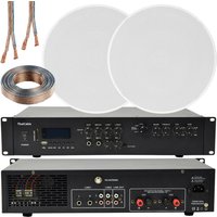 Loops 400W Bluetooth Sound System 2x 6.5 Slim Ceiling Speaker Channel HiFi Amplifier