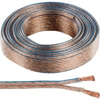 Loops 25m Quality Speaker Cable 2.5mm 14 AWG Wire Reel Drum Amp HiFi Loud CCA Strands