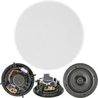 Loops QUALITY 6.5" 100W 2 Way Low Profile Ceiling Speaker 100V & 8Ohm Wall Mount Slim