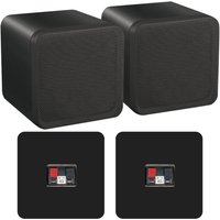 Loops Wireless Bluetooth Amplifier & 80W Background Speaker Kit Home Cinema HiFi Amp