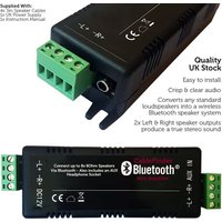 Loops Wireless Bluetooth Amplifier & 8x Wall Mount Speaker Kit Home Hi Fi Amp System