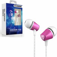 Cocoon 100 Series Noise Isolating Tangle Free Ear Headphone Smartphone Cerise