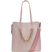 Claudia Canova Women's Elizabeth Chain Twin Strap Tote Bag in Pink