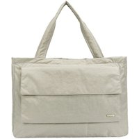 Smith and Canova Oversized Landscape Nylon Tote Bag in Stone