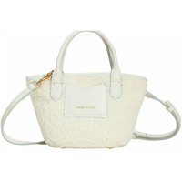 Every Other Women's Small Nova Faux Shearling Grab Bag in White