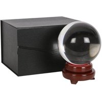 KDMD 15cm Crystal Ball with Stand in Black