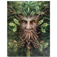 19x25cm Oak King Canvas Plaque 19x25 cm